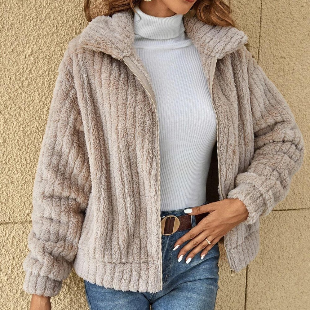 Stacey Casual Plush Cardigan